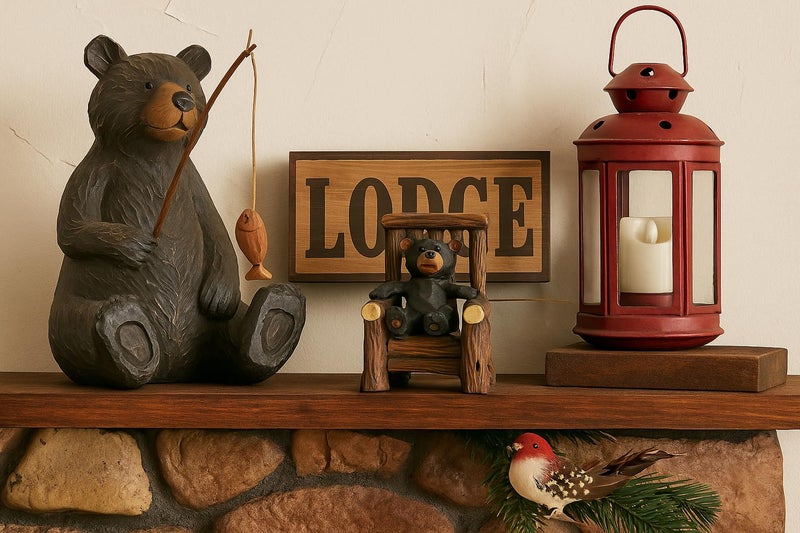 The Bridge Collection Black Bear Cub in Rocking Chair Figurine - Image 3